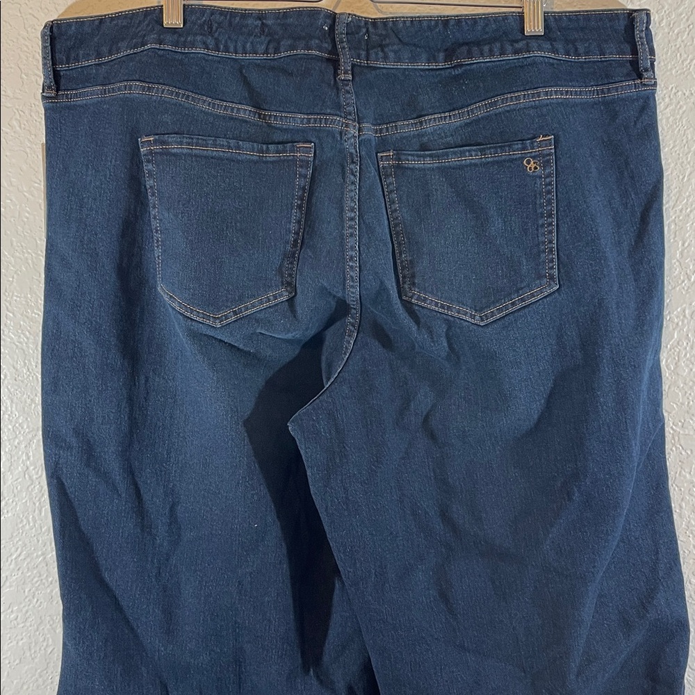 Jessica Simpson True Love Wide Leg Trouser Jeans Plus Size 20W Dark Wash NEW - Picture 6 of 15